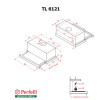 Витяжка телескопічна Perfelli TL 6121 RED - № 