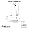 Вытяжка декоративная наклонная MINOLA HVS 66112 BL 1000 LED (Польша)- № 9