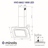 Вытяжка декоративная наклонная MINOLA HVS 6662 BL/I 1000 LED (Цвет Нержавеющая сталь/Черный) - № 11 Вытяжка декоративная наклонная MINOLA HVS 6662 BL/I 1000 LED (Польша)- № 11