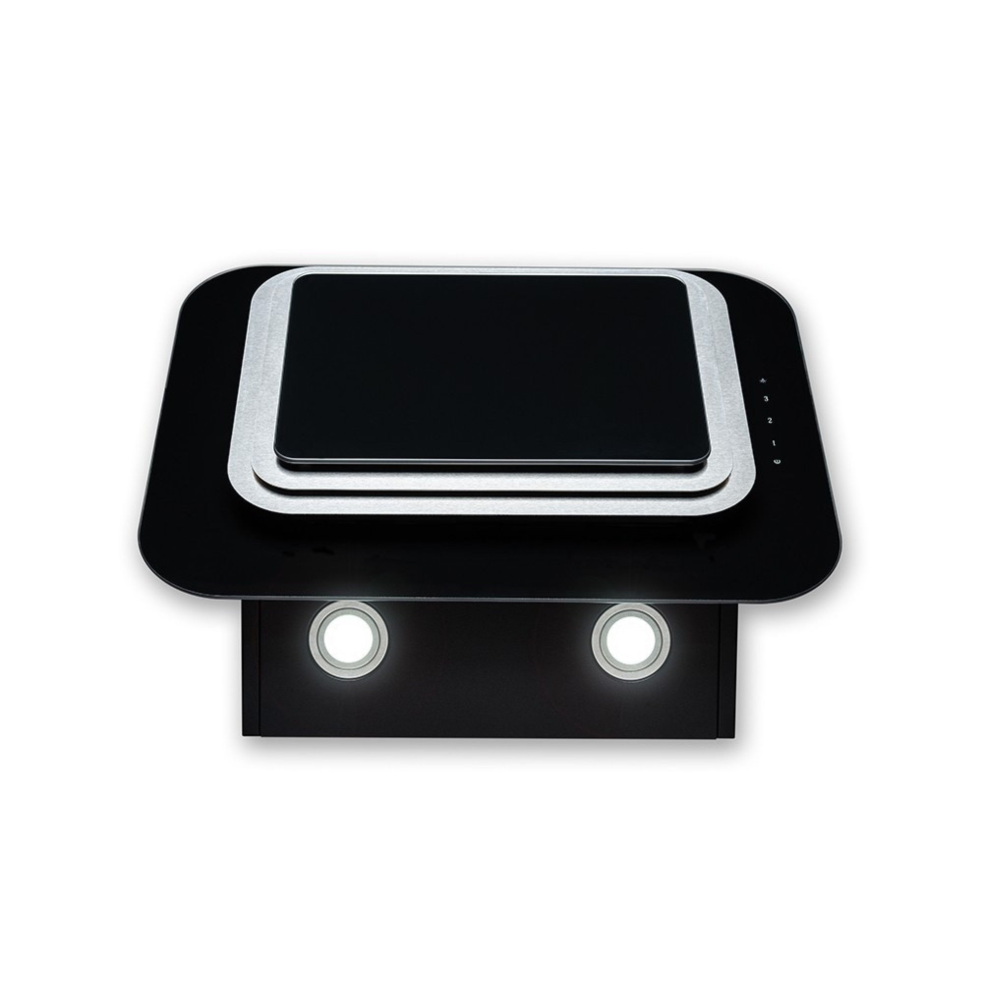 Вытяжка декоративная наклонная MINOLA HVS 6662 BL/I 1000 LED (Цвет Нержавеющая сталь/Черный) - фото 7 Вытяжка декоративная наклонная MINOLA HVS 6662 BL/I 1000 LED - фото 7