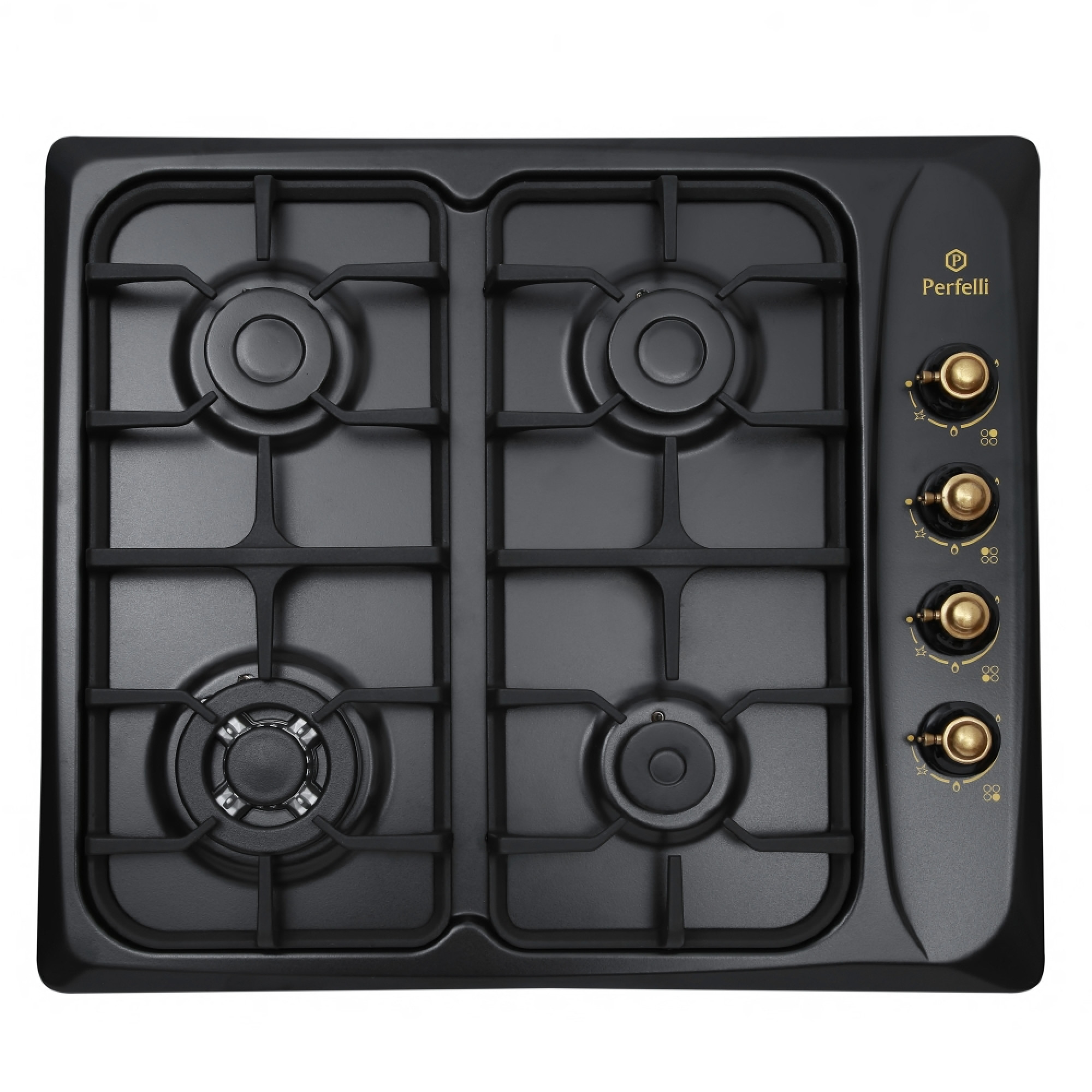 Поверхность газовая на металле PERFELLI HGM 61924 BL RETRO (Цвет Черный), Атикул 8697940710131 |  купить на AQUILA.UA - фото 1