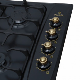 Поверхность газовая на металле Perfelli HGM 61924 BL RETRO
