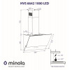 Вытяжка декоративная наклонная MINOLA HVS 6642 BL 1000 LED (Польша)- № 8