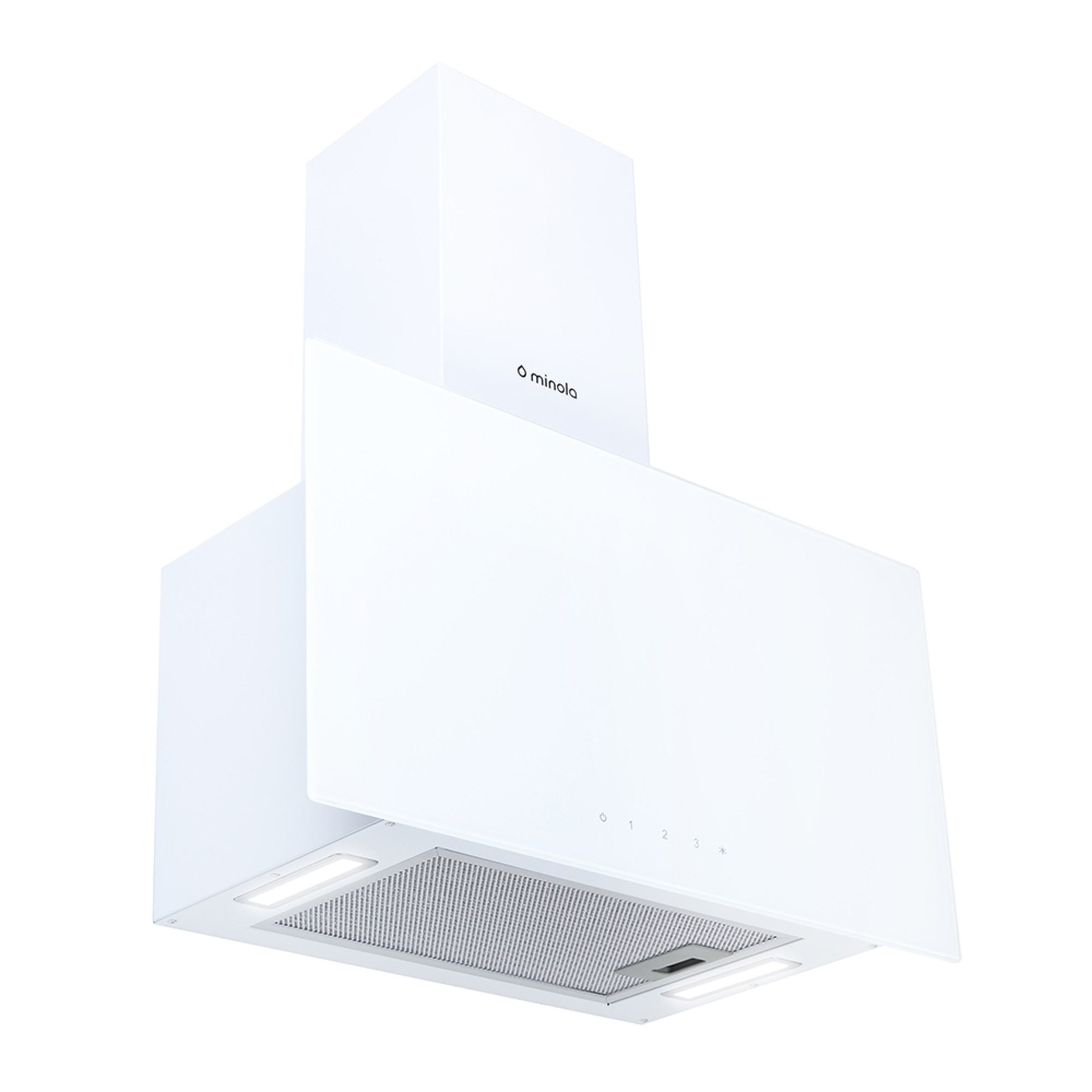 Вытяжка декоративная наклонная MINOLA HVS 6744 WH 1100 LED - фото 3