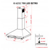 Вытяжка купольная PERFELLI K 6232 IV 700 LED RETRO (Италия)- № 9