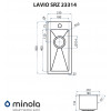 Мойка кухонная нержавеющая сталь MINOLA LAVIO SRZ 23314 (Польша)- № 7