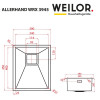 Мойка кухонная нержавеющая сталь WEILOR ALLERHAND WRX 3945 (Германия)- № 8