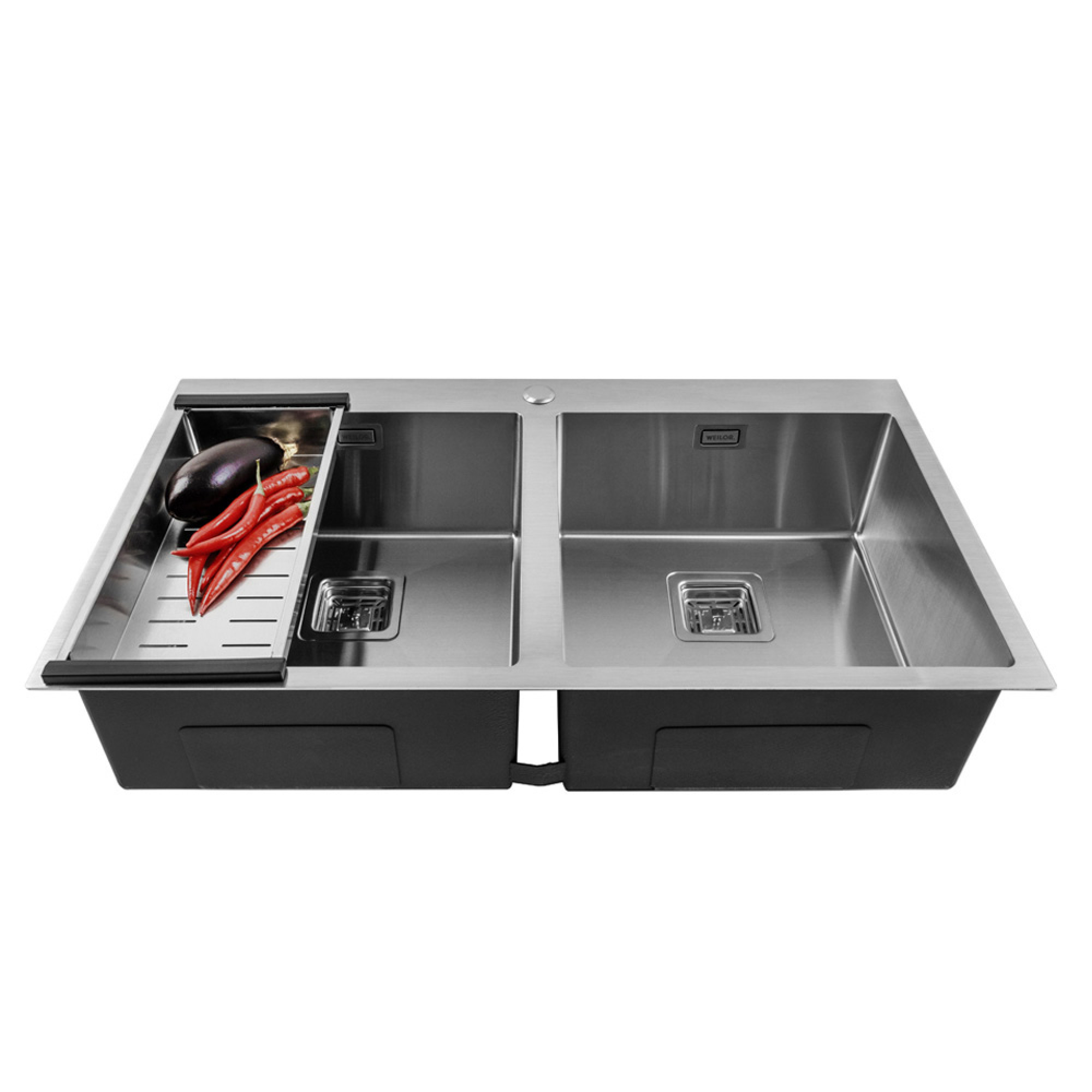 Мойка кухонная нержавеющая сталь Weilor IMMER WRT TB8950 - фото 3