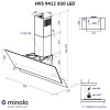 Вытяжка декоративная наклонная MINOLA HVS 9412 BL 850 LED (Польша)- № 17