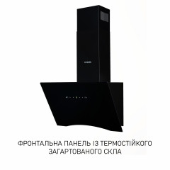Вытяжка декоративная наклонная Minola HVS 6612 BL 1000 LED