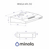 Вытяжка плоская Minola HPL 512 BR (Польша)- № 11