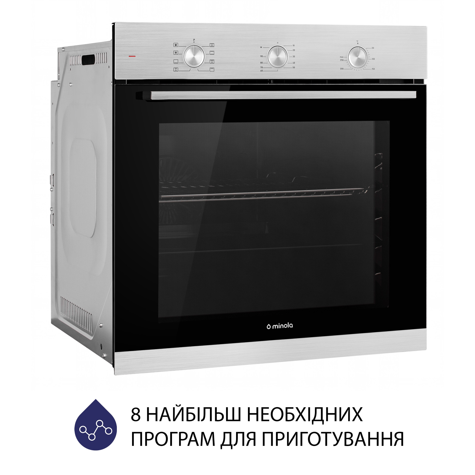 Духовой шкаф электрический MINOLA EO 684 INOX - фото 3