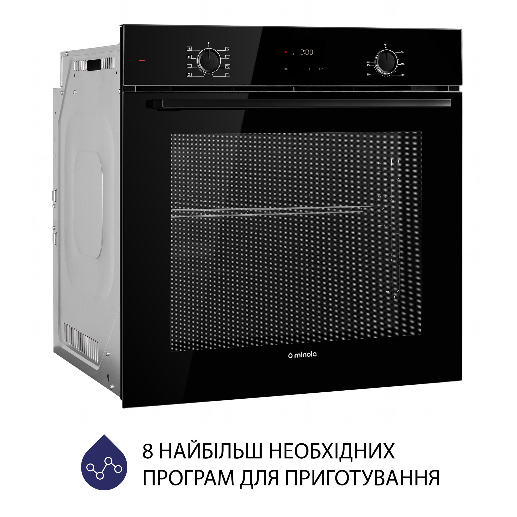 Духова шафа електрична MINOLA EOD 6814 BL - фото 3