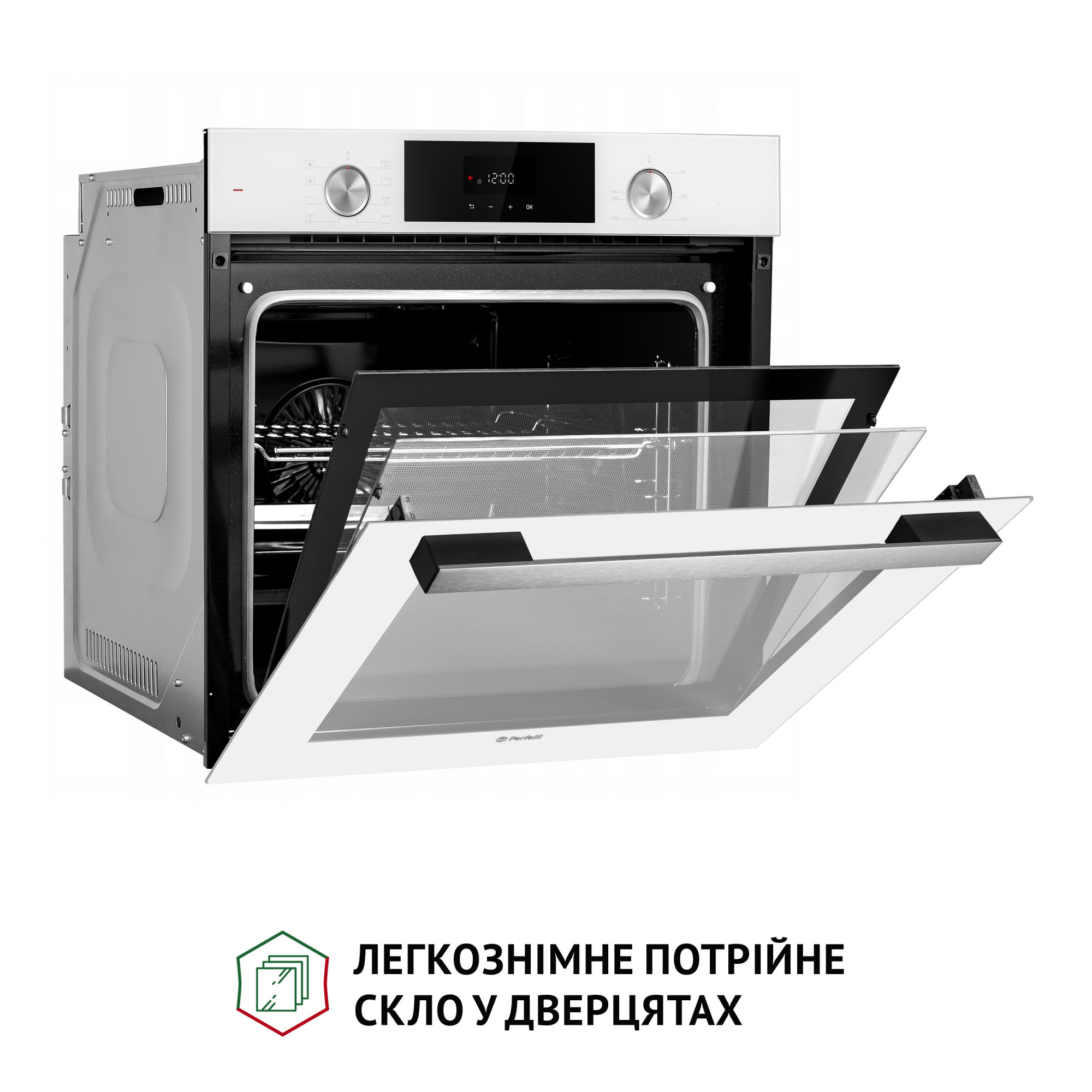 Духова шафа електрична PERFELLI DIAMOND 6D8L BIANCO - фото 4