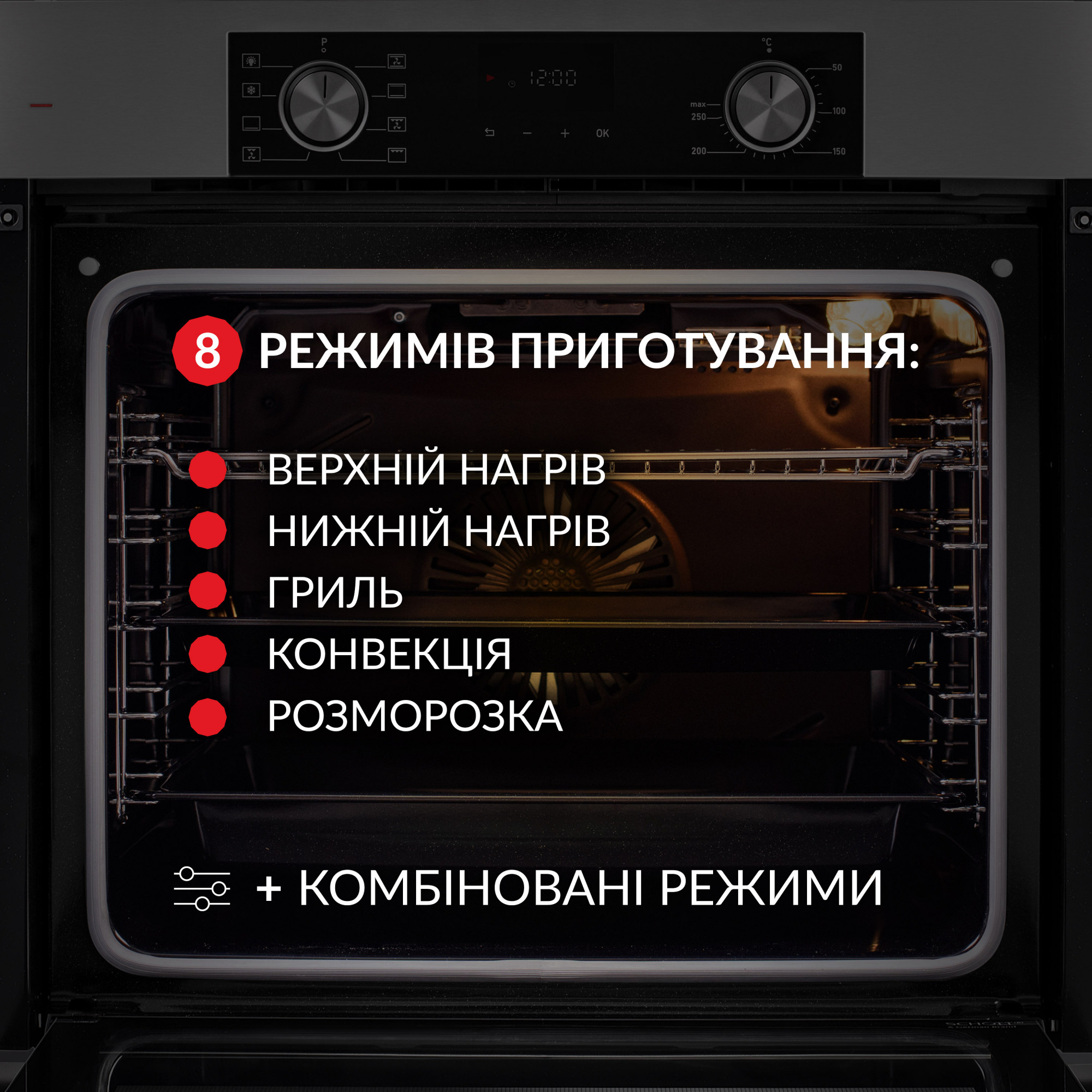 Духовой шкаф электрический WEILOR FDO6F8BI - фото 4