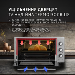 Электрическая печь Perfelli CLASSIC 48 GREY