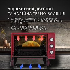 Электрическая печь Perfelli MIRAGE 37 RED