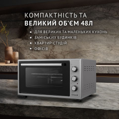 Электрическая печь Perfelli MIRAGE 48 GREY