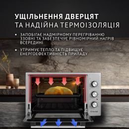 Електрична піч PERFELLI TRIMO 37 GREY