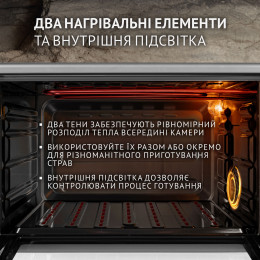 Електрична піч PERFELLI TRIMO 37 GREY