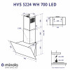 Вытяжка декоративная наклонная MINOLA HVS 5224 WH 700 LED (Цвет Белый) - № 11 Вытяжка декоративная наклонная MINOLA HVS 5224 WH 700 LED (Польша)- № 11