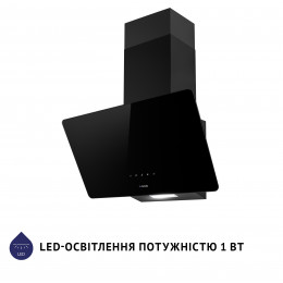 Витяжка декоративна похила Minola HVS 6224 BL 700 LED