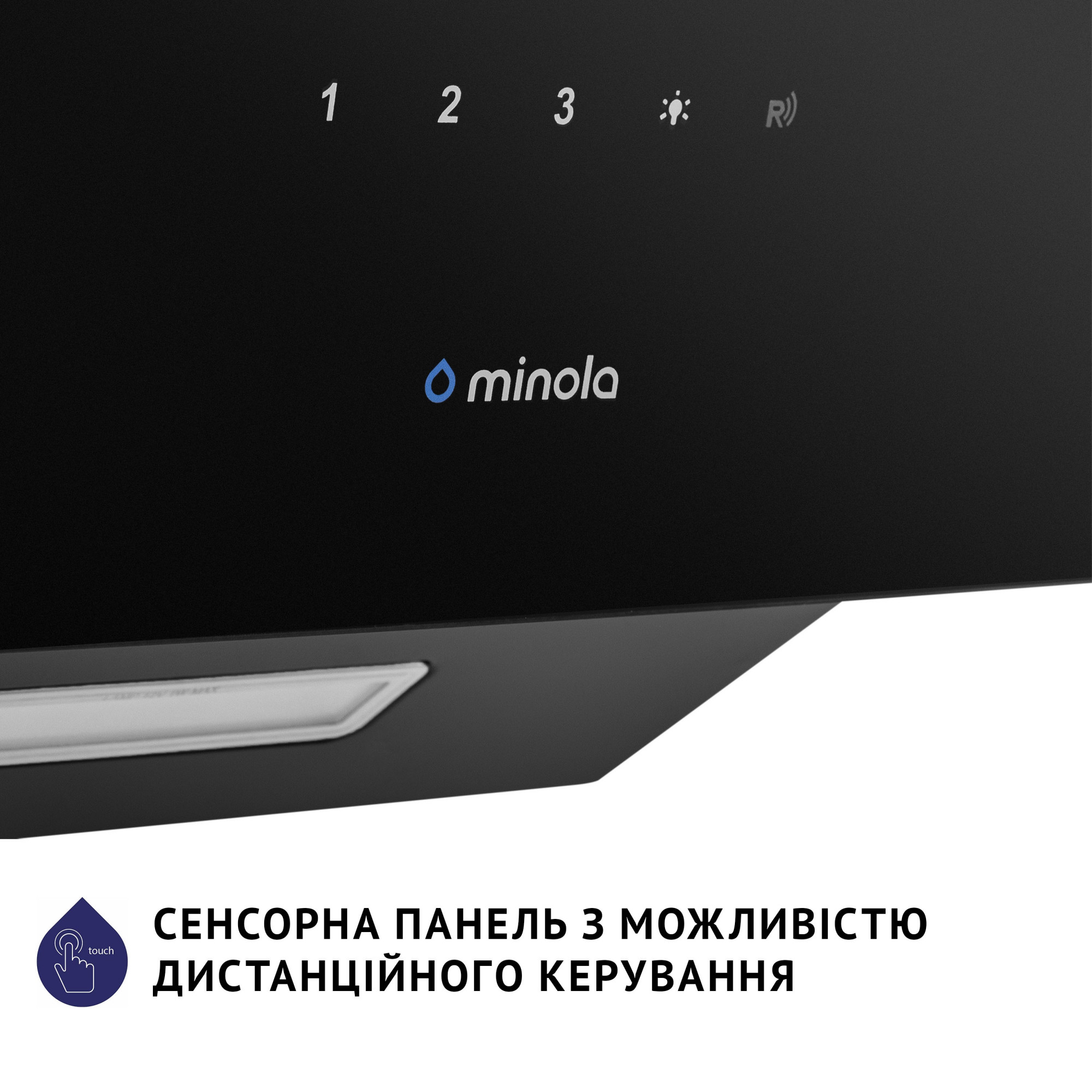 Вытяжка декоративная наклонная MINOLA HVS 6224 BL 700 LED - фото 9