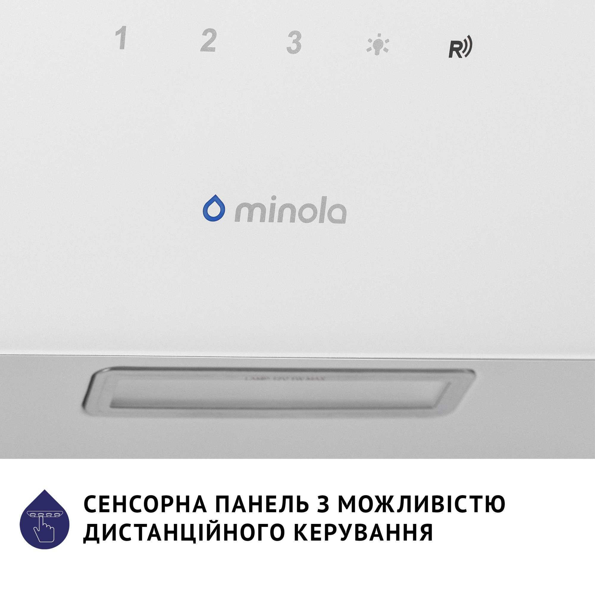 Вытяжка декоративная наклонная MINOLA HVS 6224 WH 700 LED - фото 9