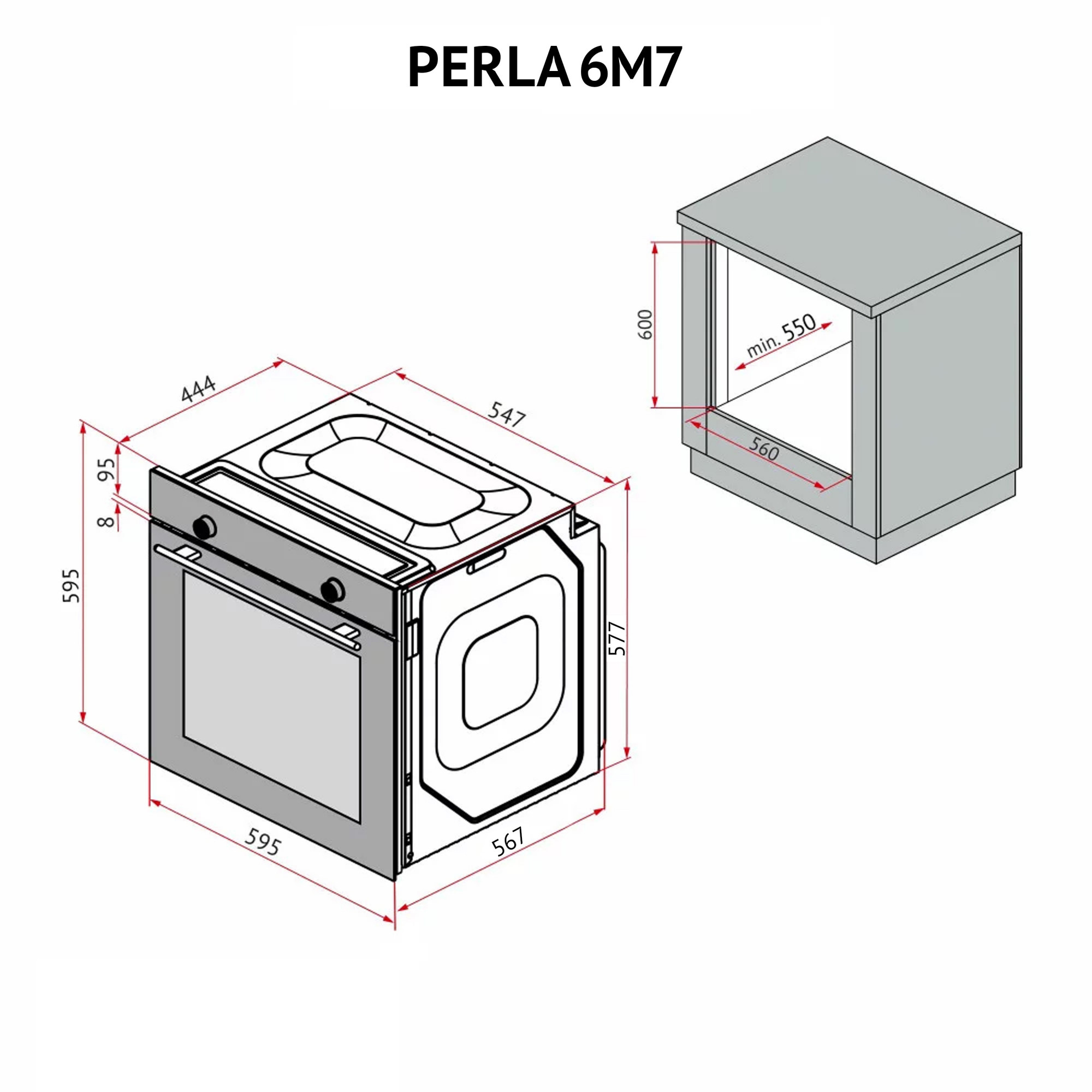 Духовой шкаф электрический PERFELLI PERLA 6M7 INOX (Цвет Нержавеющая сталь) - фото 15 Духовой шкаф электрический PERFELLI PERLA 6M7 INOX - фото 15
