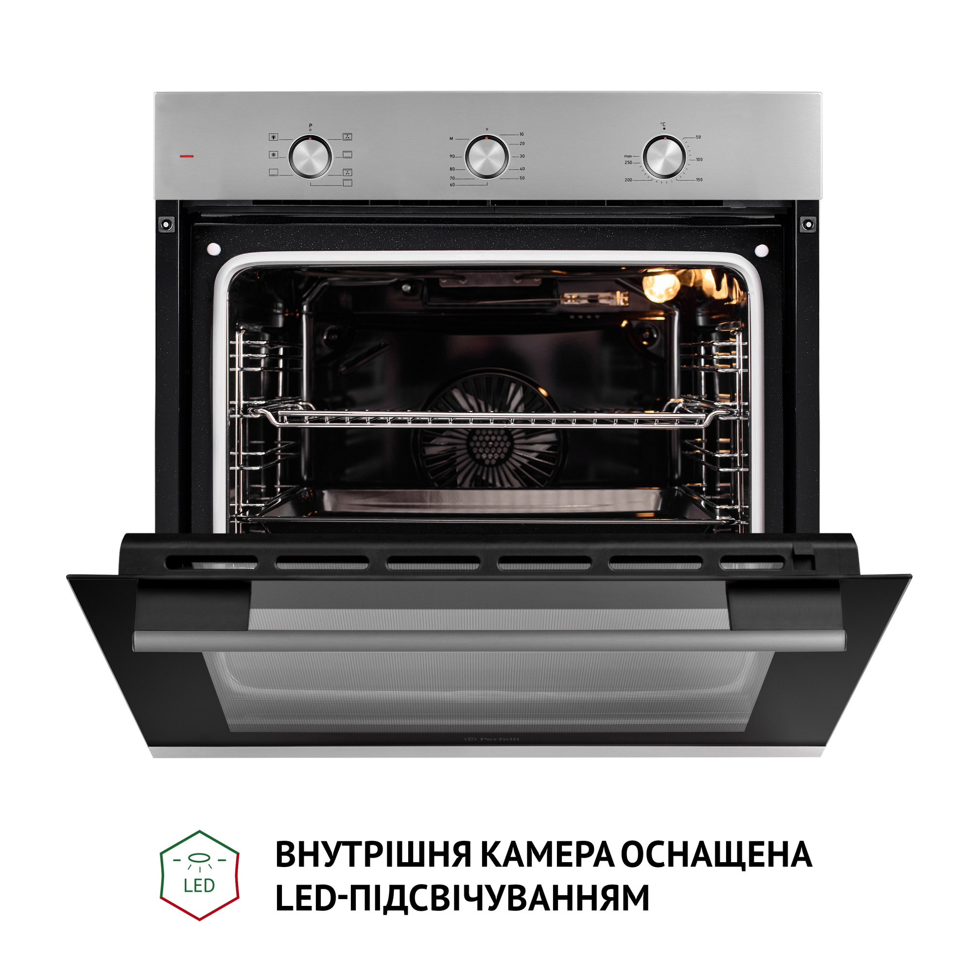 Духовой шкаф электрический PERFELLI PERLA 6M7 INOX (Цвет Нержавеющая сталь) - фото 9 Духовой шкаф электрический PERFELLI PERLA 6M7 INOX - фото 9