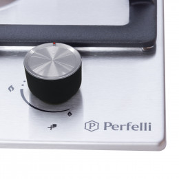 Поверхность газовая на металле Perfelli DIAMOND M69C INOX