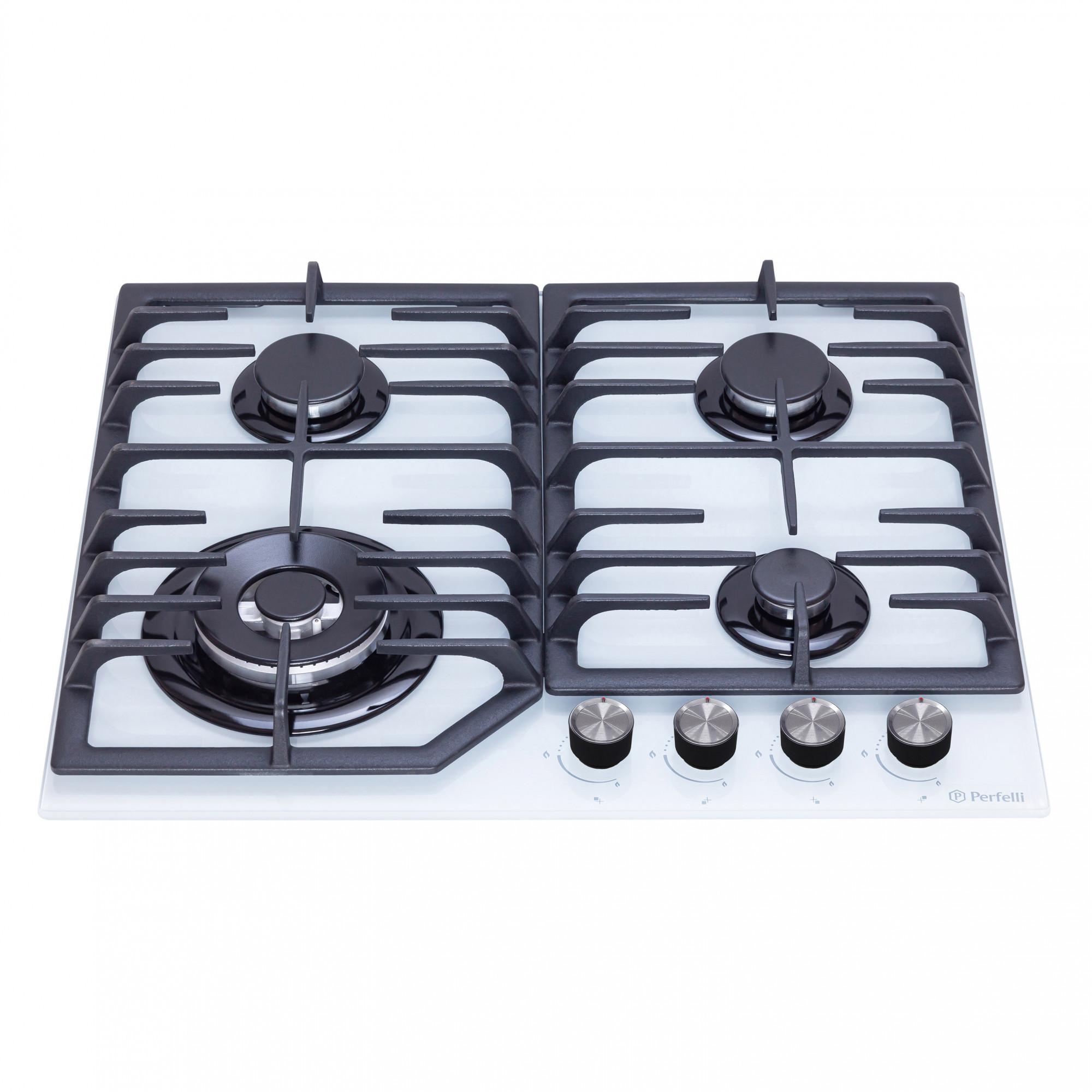 Поверхность газовая на стекле PERFELLI DIAMOND GW69C BIANCO - фото 2