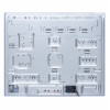 Поверхность газовая на стекле PERFELLI DIAMOND GW69C BIANCO (Италия)- № 11