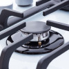 Поверхность газовая на стекле PERFELLI DIAMOND GW69C BIANCO (Италия)- № 8