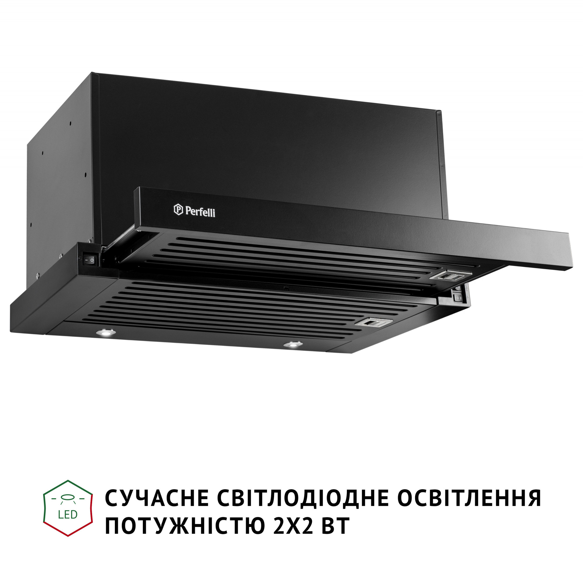 Вытяжка телескопическая PERFELLI ISEO 6PMF NERO - фото 6