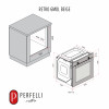 Духова шафа електрична PERFELLI RETRO 6M8L BEIGE (Італія)- № 20