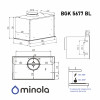 Вытяжка полновстраиваемая MINOLA BGK 5677 BL - № 16