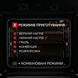 Духова шафа електрична WEILOR FDO6F82BK