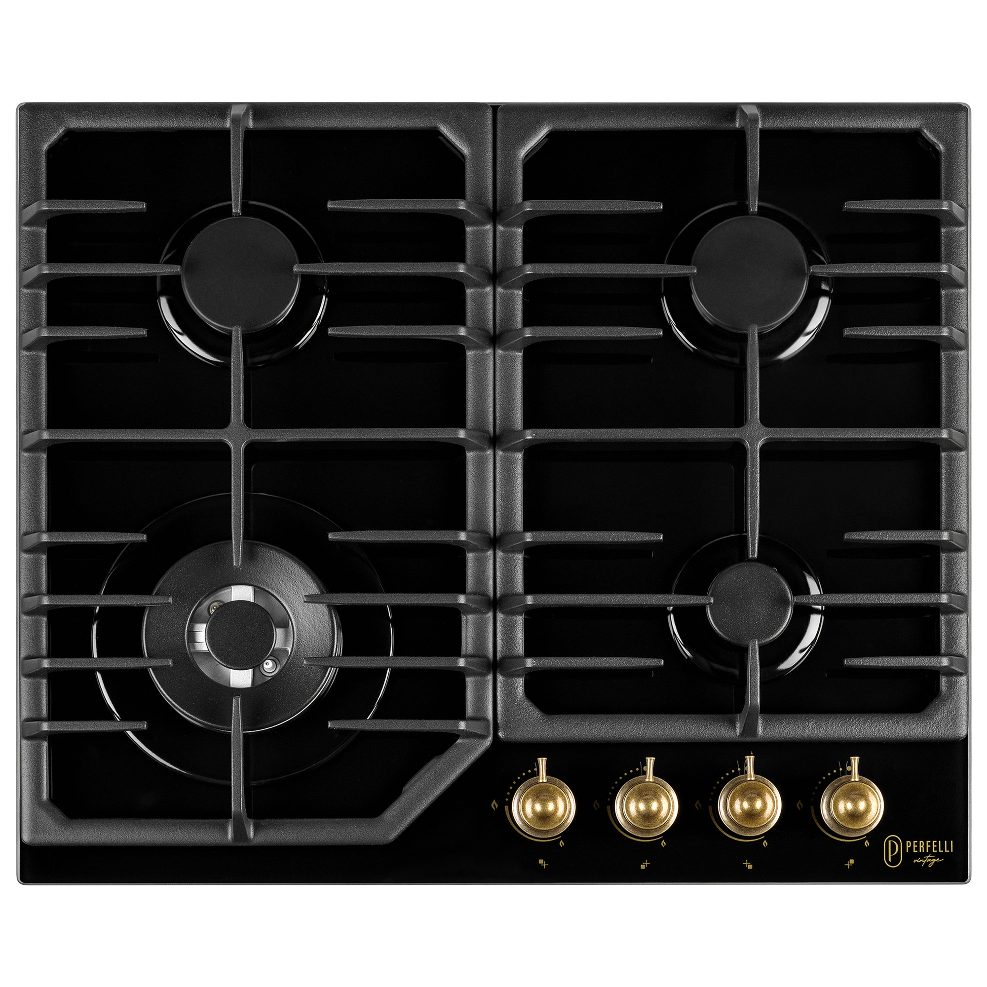 Поверхность газовая на стекле PERFELLI VINTAGE GW69C NERO (Цвет Черный) - фото 1 Поверхность газовая на стекле PERFELLI VINTAGE GW69C NERO (Цвет Черный), Атикул 5905563501702 | купить на AQUILA.UA - фото 1