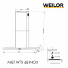 Вытяжка декоративная Т-образная WEILOR MIST WTX 68 INOX (Цвет Нержавеющая сталь) - № 13 Вытяжка декоративная Т-образная WEILOR MIST WTX 68 INOX (Германия)- № 13