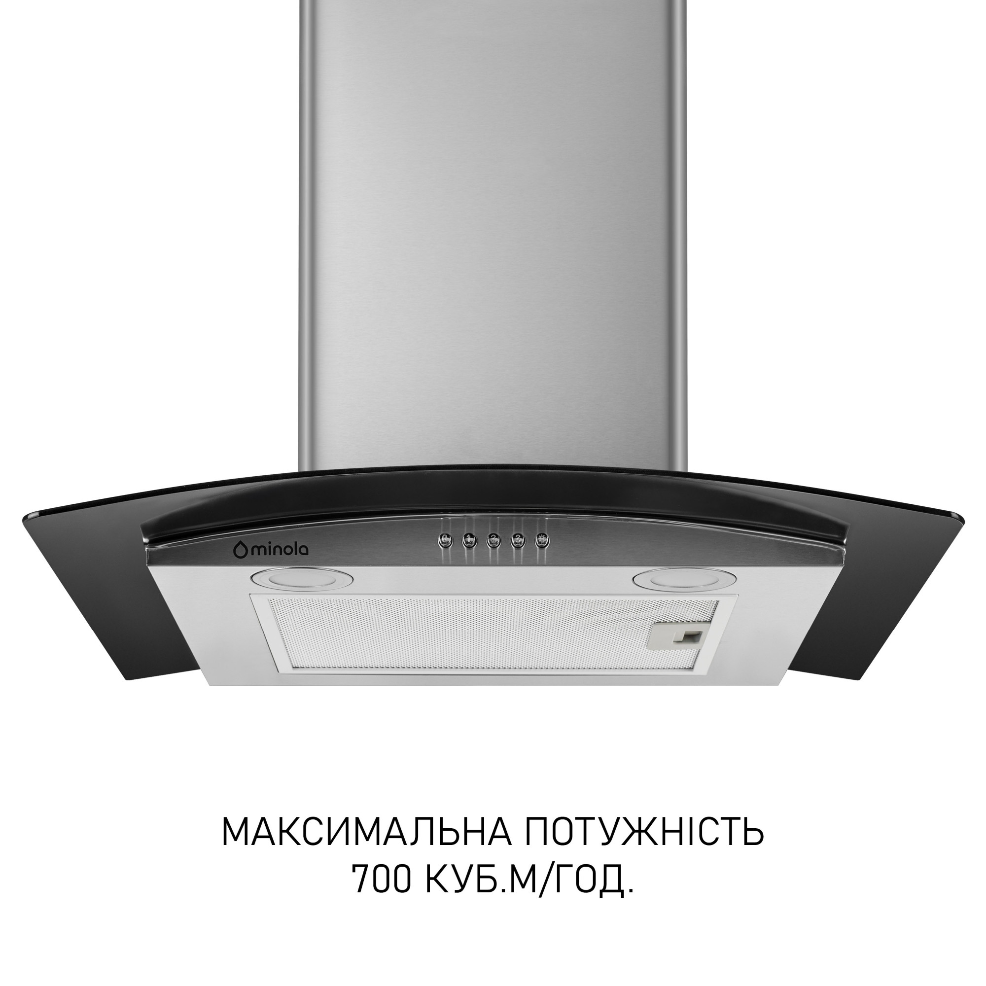 Вытяжка декоративная со стеклом MINOLA MTG 6242 I LED - фото 2