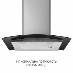 Вытяжка декоративная со стеклом Minola MTG 6242 I LED