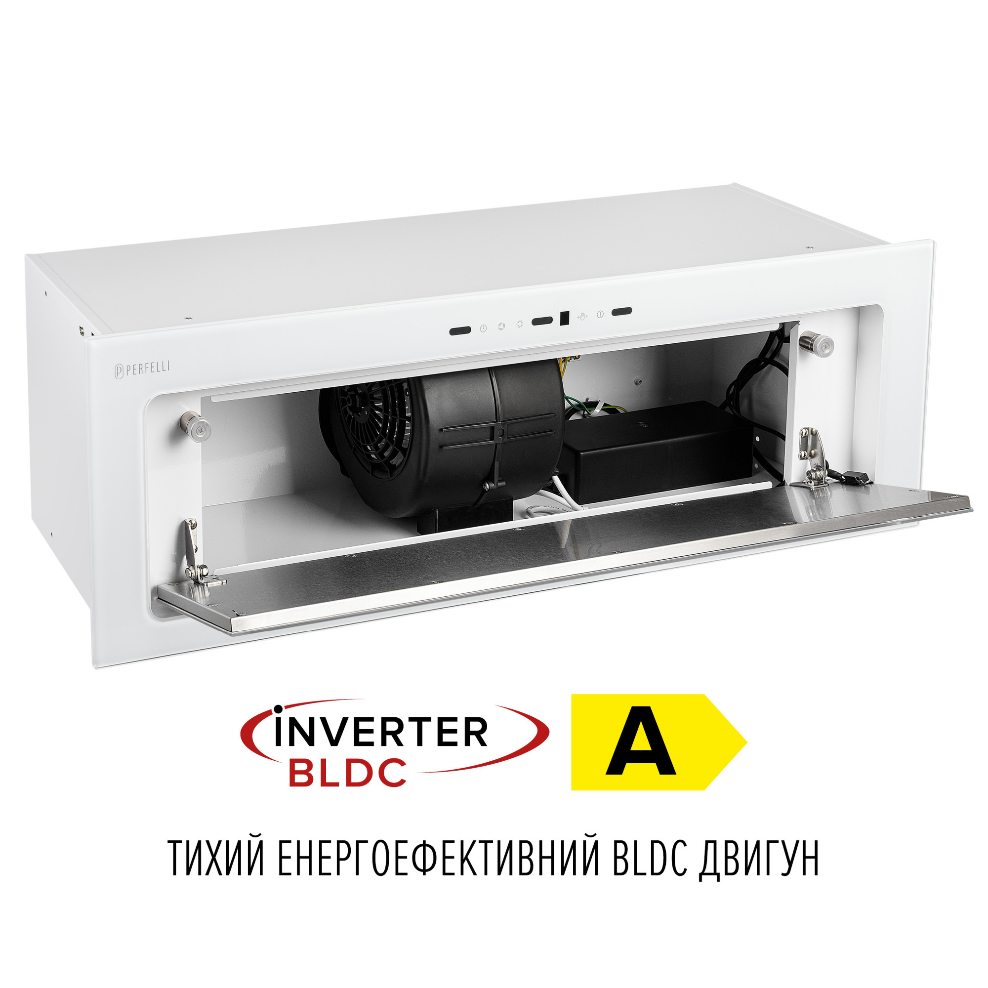 Вытяжка полновстраиваемая PERFELLI DESIGN VISION 9 BIANCO SILENZIO (Цвет Белый) - фото 11 Вытяжка полновстраиваемая PERFELLI DESIGN VISION 9 BIANCO SILENZIO - фото 11