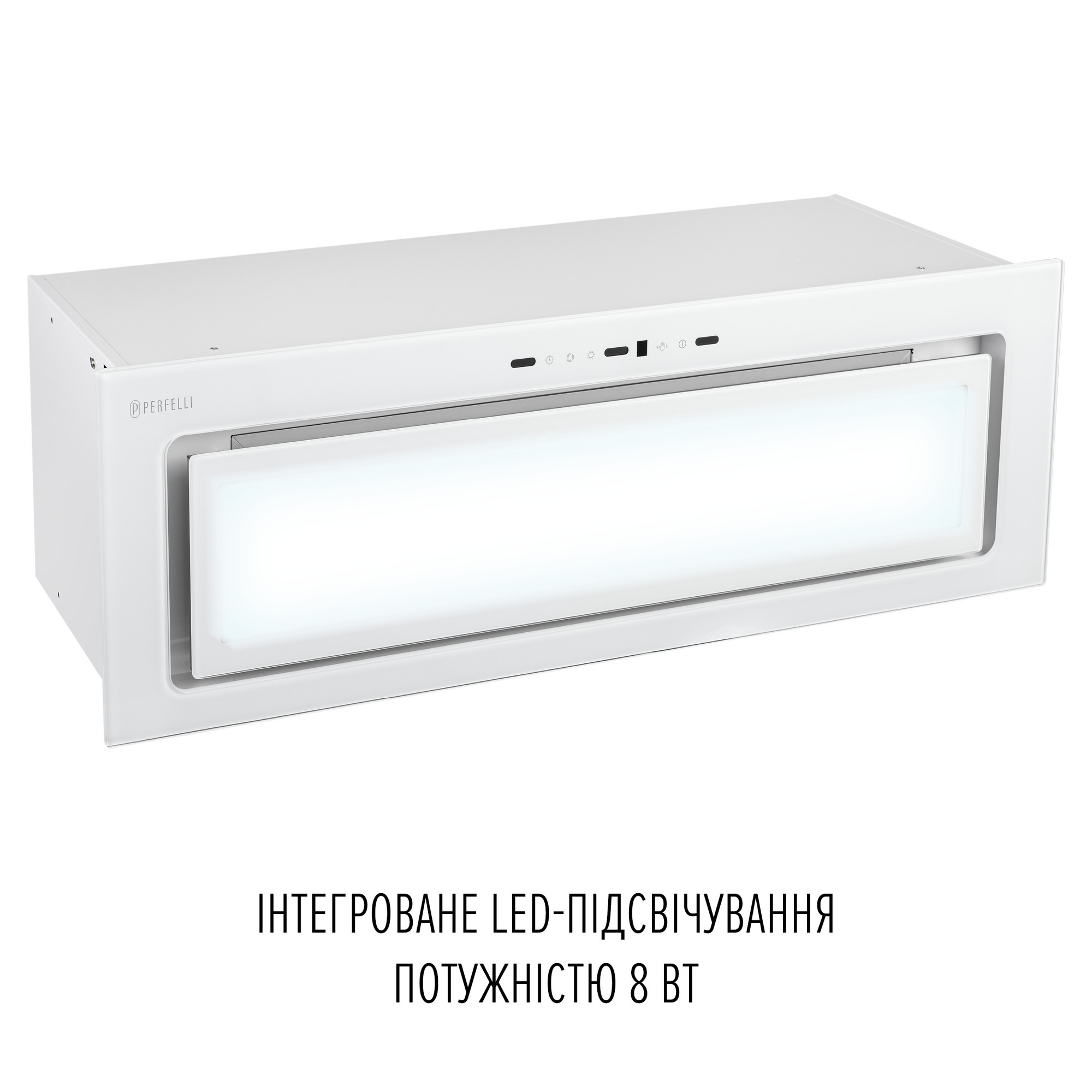 Вытяжка полновстраиваемая PERFELLI DESIGN VISION 9 BIANCO SILENZIO (Цвет Белый) - фото 3 Вытяжка полновстраиваемая PERFELLI DESIGN VISION 9 BIANCO SILENZIO - фото 3