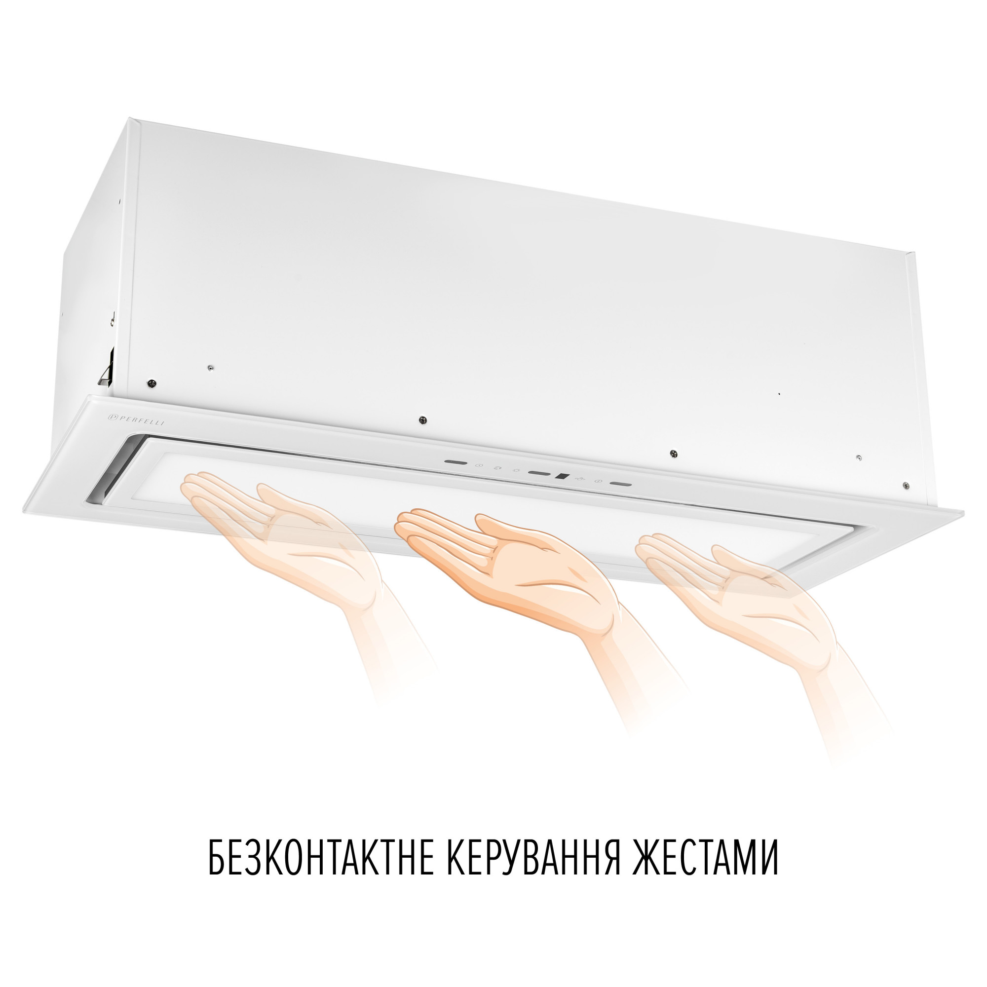 Вытяжка полновстраиваемая PERFELLI DESIGN VISION 9 BIANCO SILENZIO (Цвет Белый) - фото 4 Вытяжка полновстраиваемая PERFELLI DESIGN VISION 9 BIANCO SILENZIO - фото 4