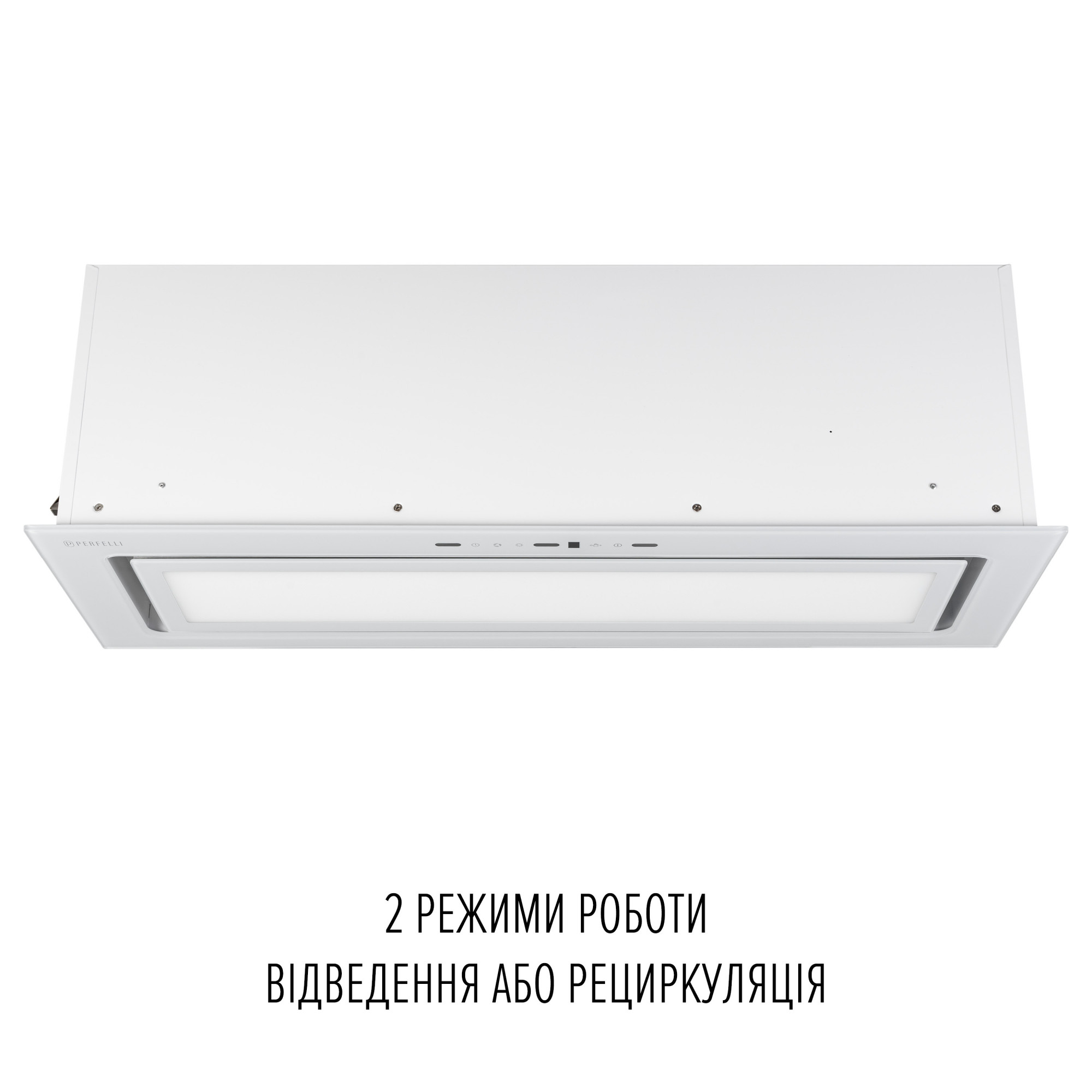 Вытяжка полновстраиваемая PERFELLI DESIGN VISION 9 BIANCO SILENZIO (Цвет Белый) - фото 6 Вытяжка полновстраиваемая PERFELLI DESIGN VISION 9 BIANCO SILENZIO - фото 6