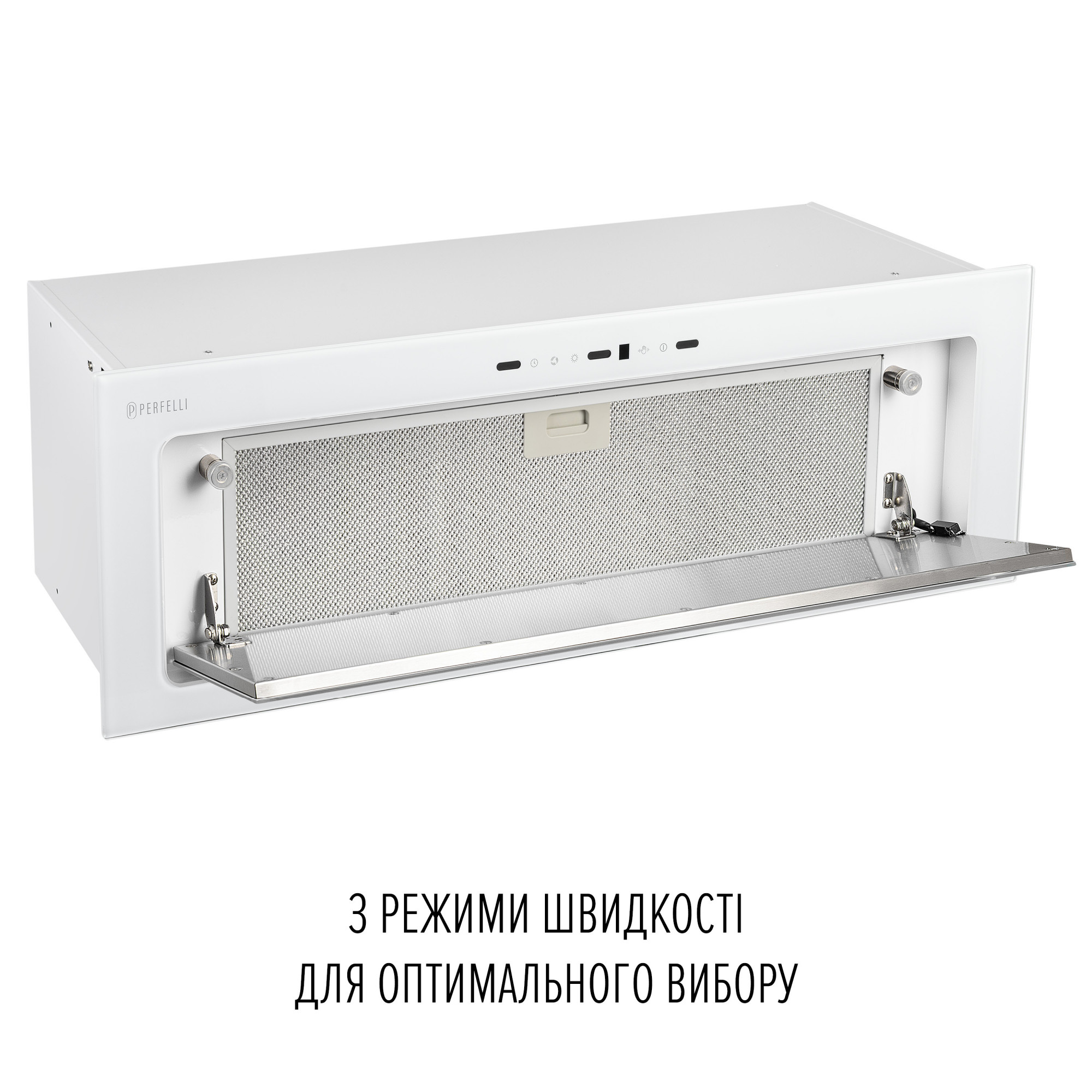 Вытяжка полновстраиваемая PERFELLI DESIGN VISION 9 BIANCO SILENZIO (Цвет Белый) - фото 9 Вытяжка полновстраиваемая PERFELLI DESIGN VISION 9 BIANCO SILENZIO - фото 9