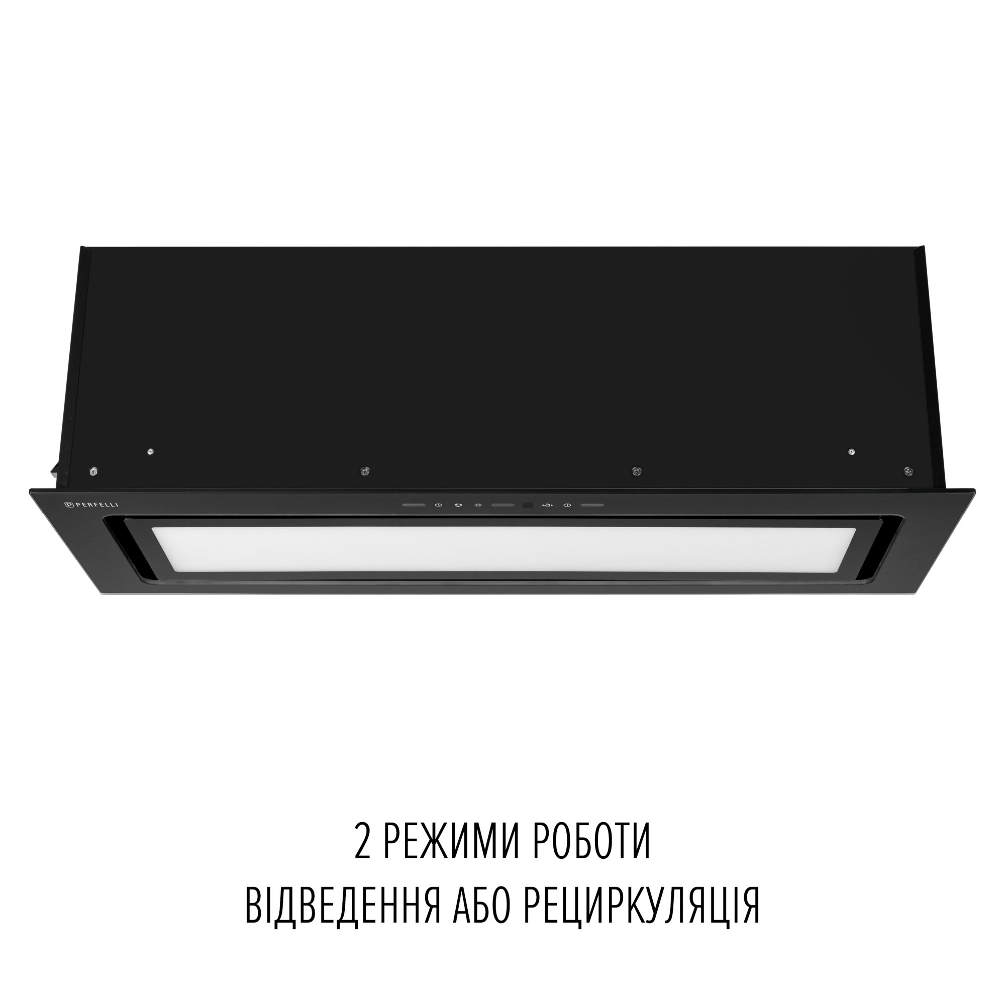 Вытяжка полновстраиваемая PERFELLI DESIGN VISION 9 NERO SILENZIO - фото 6