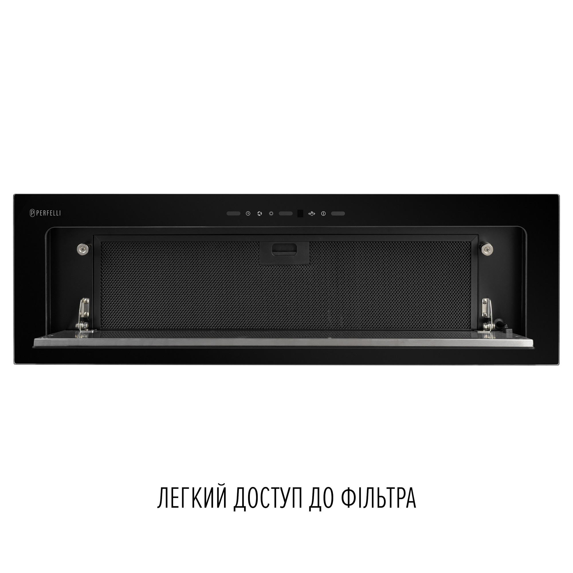 Вытяжка полновстраиваемая PERFELLI DESIGN VISION 9 NERO SILENZIO - фото 8