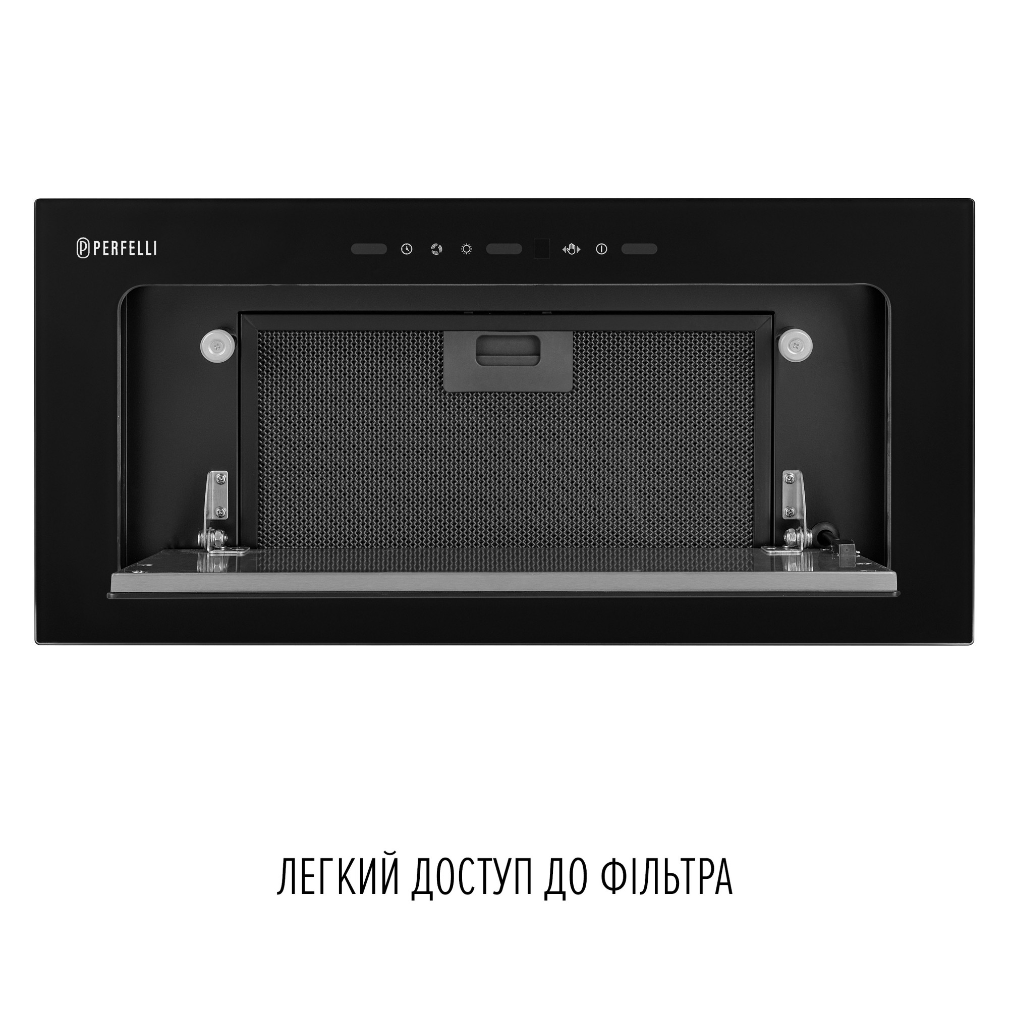Вытяжка полновстраиваемая PERFELLI DESIGN VISION 6 NERO SILENZIO - фото 8